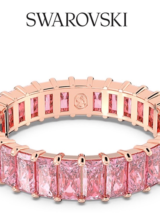 Swarovski Jewelry - Swarovski Pink Matrix Ring - Women's Jewelry